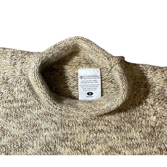 Vintage Columbia Women's Turtleneck Sweater Wool Blend Small - Picture 6 of 6